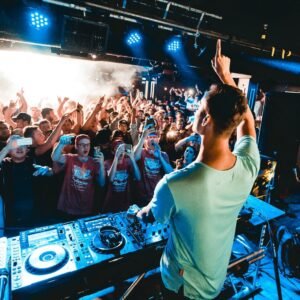 DJ+performing+at+club